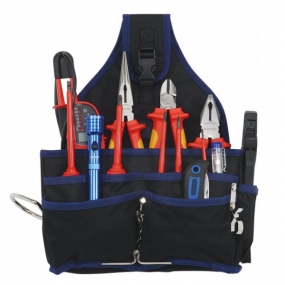 Набор инструментов VDE для электриков в поясной сумке Heyco HE-50849001400