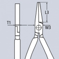 Плоскогубцы с гладкими губками 140 мм Knipex KN-2005140