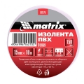 Изолента ПВХ 15 мм х 10 м, белая Matrix 88775