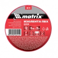 Изолента ПВХ 19 мм х 20 м, красная Matrix 88779