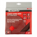 Круг фибровый, Р 80, 180 х 22 мм, 5 шт Matrix 73922