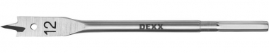 DEXX 12x152мм, сверло перовое по дереву, шестигранный хвостовик 2945-12