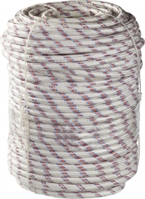 Фал плетёный полипропиленовый СИБИН 24-прядный с полипропиленовым сердечником, диаметр 12 мм, бухта 100 м, 1000 кгс 50215-12