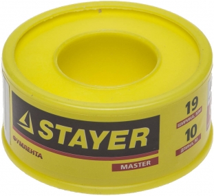 Фумлента STAYER MASTER , плотность 0,40 г/см3, 0,075ммх19ммх10м 12360-19-040