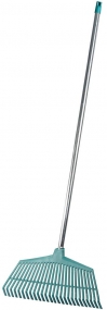 Грабли веерные RACO со стальной ручкой, 26 пластиковых зубцов, 430мм 4231-53/746