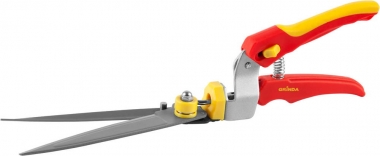 Ножницы GRINDA для стрижки травы,пластмассовые ручки, поворотный механизм 180 гр, 368мм 8-422015_z01