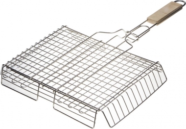 Решетка-гриль GRINDA BARBECUE , объемная, нержавеющая сталь, 340х260мм 424732