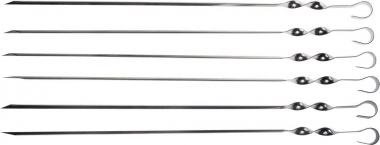 Набор GRINDA BARBECUE : Шампуры, уголок, 450мм, 6шт в упаковке 427755