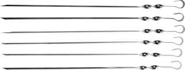 Набор GRINDA BARBECUE : Шампуры, уголок, 550мм, 6шт в упаковке 427756