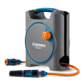 GRINDA COMPACT, шланг 10м x 5/16 в пластиковом корпусе, поливочный набор 4 предм., соединит. шланг 1/2 х1,5м, набор поливочный мини ProLine (428480) 428480