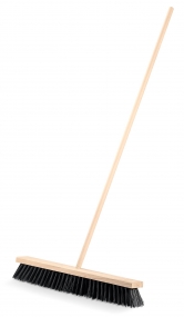 GRINDA EURO буковая колодка 60см, шлифованный черенок из берёзы 120см (d22мм) щетина 70мм, 5-рядная, уличная щётка с черенком (39251-600) 39251-600