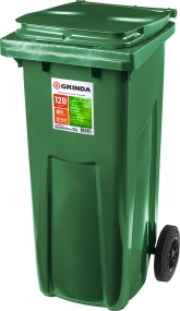GRINDA МК-120 мусорный контейнер с колёсами, 120 л 3840-12