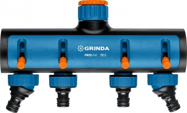 GRINDA PROLine TS-4, 3/4 -1 , распределитель четырехканальный, поливочный, с внутренней резьбой 8-426313_z02