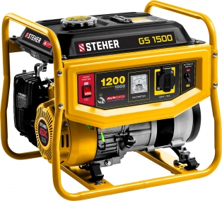 GS-1500 бензиновый генератор, 1200 Вт, STEHER GS-1500