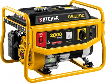GS-3500 бензиновый генератор, 2800 Вт, STEHER GS-3500