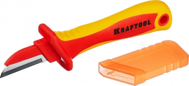 KN-1 нож электрика диэлектрический, прямой, KRAFTOOL 45401