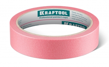 KRAFTOOL #200 Delicate 25 мм х 30 м, для деликатных и недавно окрашенных поверхностей, малярная лента (12102-25) 12102-25