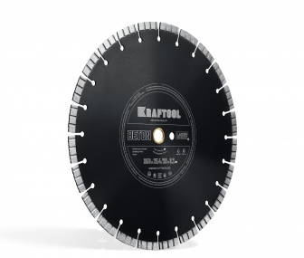 KRAFTOOL BETON 350 мм (25.4/20 мм, 12х3.2 мм), алмазный диск (36686-350) 36686-350_z01