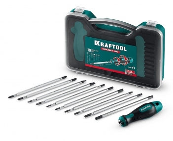 KRAFTOOL Double-20 набор: отвертка с переставными стержнями 20 шт 25817