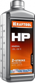 KRAFTOOL HP, 1 л, минеральное масло для 2-тактных двигателей (41500-1) 41500-1