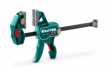 KRAFTOOL KRAFTFLEX X5 150, 150 х 66 мм, многофункциональная струбцина для направляющих шин (32555-150) 32555-150