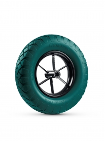 KRAFTOOL MAXDrive на спицевом диске, 4.80/4.00-8 х 380 мм, для тачек (арт. 39860, 39862), подшипник - 20 мм, колесо полиуретановое для тачек (39869) 39869