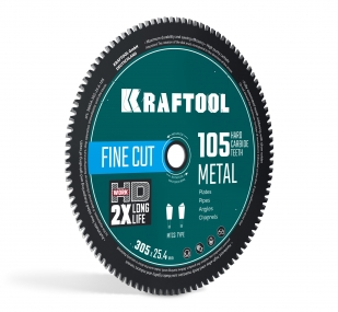KRAFTOOL Metal Cut 305 х 25.4 мм, 105Т, диск пильный по металлу и стали (36954-305-25.4-105) 36954-305-25.4-105