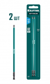 KRAFTOOL OPTIMUM PZ 2, 200 мм, 2 шт, биты (26124-2-200-2) 26124-2-200-2