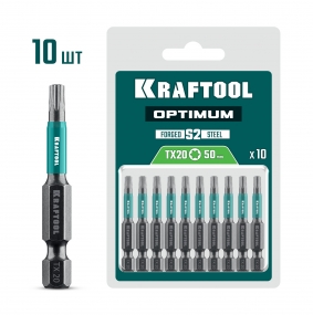 KRAFTOOL OPTIMUM TX 20, 50 мм, 10 шт, биты (26126-20-50-10) 26126-20-50-10