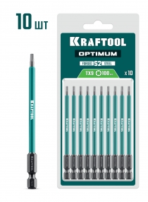 KRAFTOOL OPTIMUM TX 9, 100 мм, 10 шт, биты (26126-9-100-S10) 26126-9-100-S10