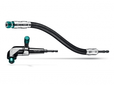 KRAFTOOL RIGHT ANGLE SET, 2 шт, 140 мм, 425 мм, набор: угловая ударная насадка + гибкий ударный адаптер (26778) 26778