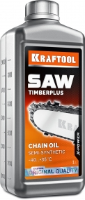 KRAFTOOL TimberPlus, 1 л, цепное полусинтетическое масло для бензо и электропил (41521-1) 41521-1
