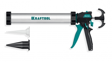KRAFTOOL ULTRA 600 мл, регулировка силы давления, вариативная антикапельная система, универсальный закрытый пистолет для герметика (06677-60) 06677-60