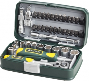 KRAFTOOL UNIVERSAL-38 универсальный набор инструмента 1/4 38 предм. 27970-H38
