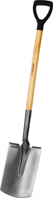 Лопата ФАВОРИТ штыковая прямоугольная, деревянный черенок, с рукояткой, ЗУБР Профессионал 4-39513_z02