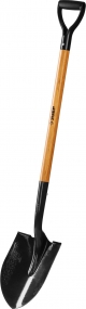 Лопата Профи-10 штыковая для земляных работ, деревянный черенок, с рукояткой, ЗУБР Профессионал 4-39530_z02