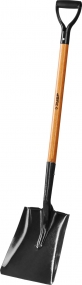 Лопата Профи-10 совковая, деревянный черенок, с рукояткой, ЗУБР Профессионал 39363_z02