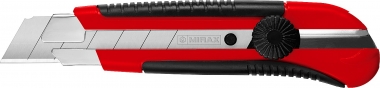 Нож с винтовым фиксатором, сегмент. лезвия 25 мм 09129