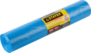 Мусорные мешки Stayer 120л, 50шт, особопрочные, синие, COMFORT 39156-120