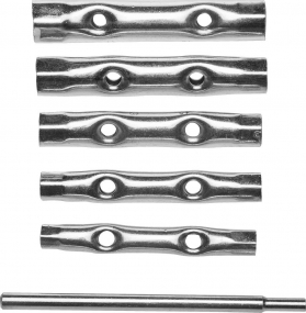 Набор DEXX: Ключи трубчатые, 8-17мм, 6 предметов 27192-H6