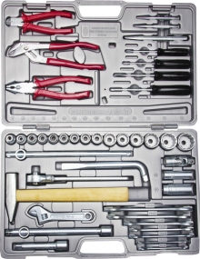 Набор слесарно-монтажного инструмента НИЗ АВТОМОБИЛИСТ-1 , сталь 40Х, 1/2 , в пластиковом кейсе, 42 предмета 27625-H42