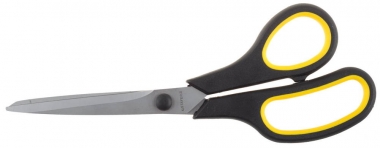 Ножницы STAYER MASTER хозяйственные, изогнутые, двухкомпонентные ручки, 215мм 40466-21