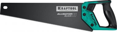 Ножовка для точного реза Alligator BLACK 11 , 400 мм, 11 TPI 3D зуб, KRAFTOOL 15205-40