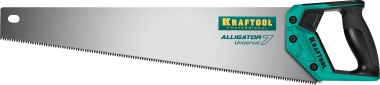 Ножовка универсальная Alligator Universal 7 , 500 мм, 7 TPI 3D зуб, KRAFTOOL 15004-50_z01