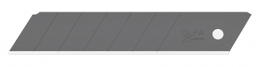Лезвие OLFA EXCEL BLACK сегментированное, 20 шт, 25 мм в пластиковом кейсе OL-HBB-20