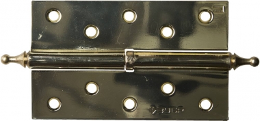 Петля дверная разъемная ЗУБР ЭКСПЕРТ , 1 подшипник, цвет латунь (PB), правая, с крепежом, 125х75х2,5мм, 2 шт 37605-125-1R