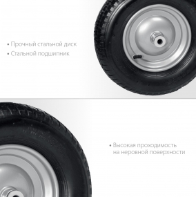 Пневматическое колесо GRINDA WP-20 380 мм для тачки (арт. 422401) 422409