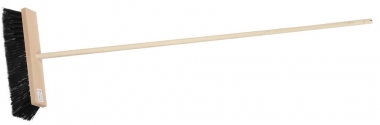 Щетка ЗУБР уличная деревянная с ручкой, волокно 90мм, ПЭТ, 140см, 40х7см 39191-40