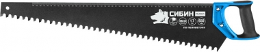 Ножовка по пенобетону (пила) 650 мм, специальный особостойкий трапециевидный зуб, шаг 16мм, СИБИН 15057