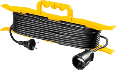 Силовой удлинитель-шнур STAYER ПВС 2x0.75 20м, 2200Вт на рамке, MF 207 55018-20_z01